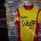 Maglia ciclismo    Cycles Wolf Bienne Swiss 70s ricamata  