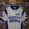 VINTAGE  maglia  Ciclismo  ricamata anni '70s Electro Service HI FI        