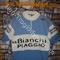 VINTAGE maglia Ciclismo ricamata Bianchi Piaggio '70s