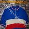Maglia ciclismo   Francia France  team '70s  ricamata
