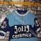 Maglia ciclismo     jollj ceramica '70s ricamata  